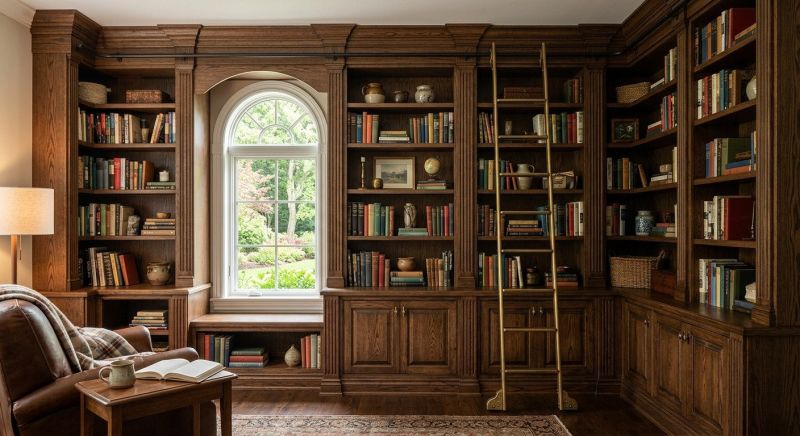 Built In Bookshelves Installation in Durham, NC