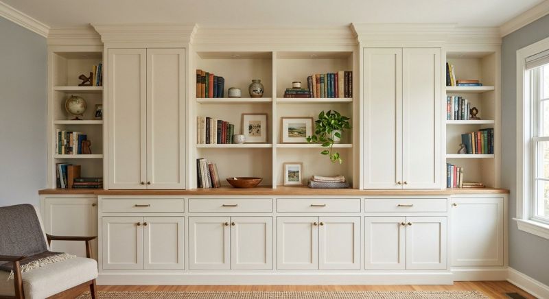 Built In Bookshelves Installation in Frederick, MD