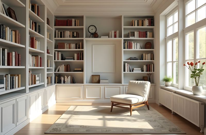 Built In Bookshelves Installation in Fairfax, VA