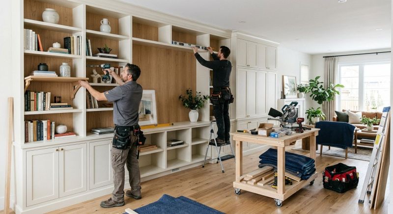 Custom Bookcase Installation in Frederick, MD