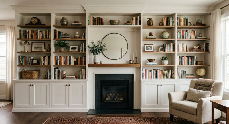 Fireplace Shelves Installation in Winston Salem, NC