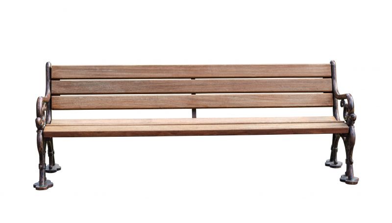 Repaired Metal Benches